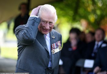 Incydent na spotkaniu z Karolem III. Padły niewygodne pytania