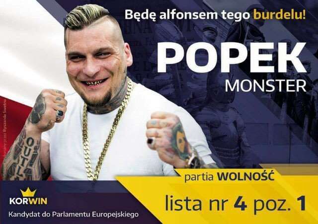 Popek startuje do Parlamentu Europejskiego