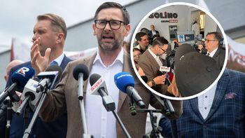 Protest górników. Zjawił się Obajtek. Doszło do szarpaniny