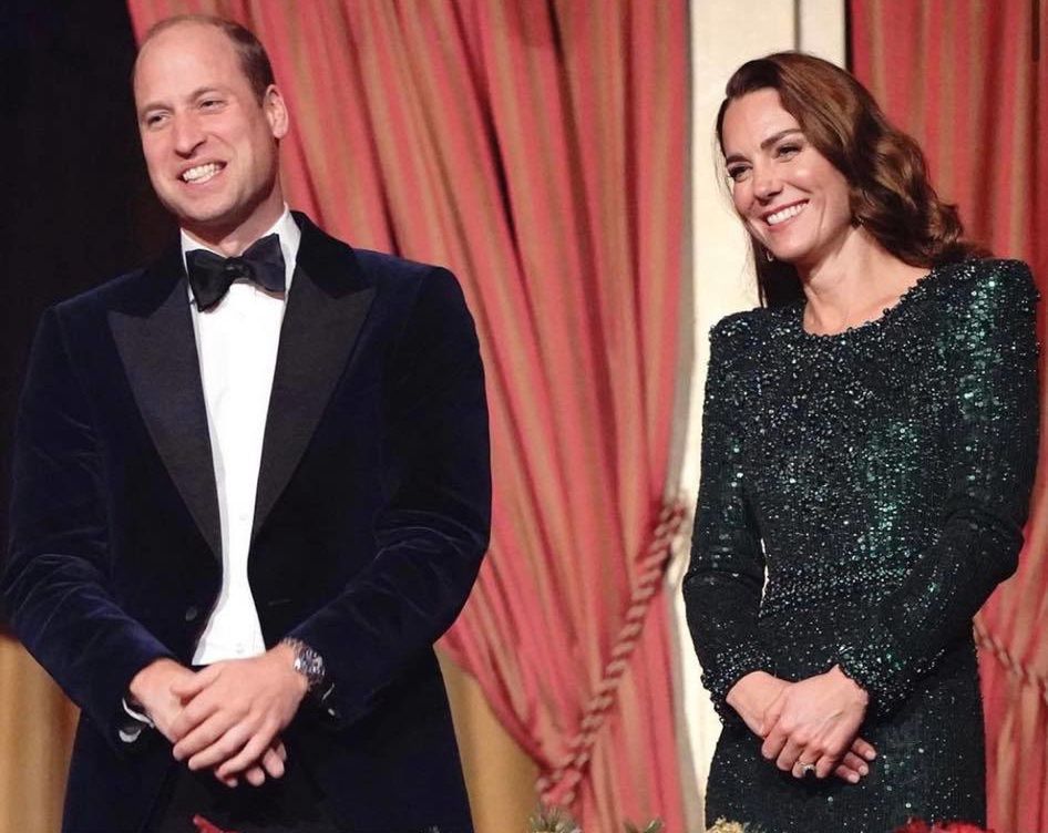 Kate Middleton i książę William na gali Royal Variety Performance