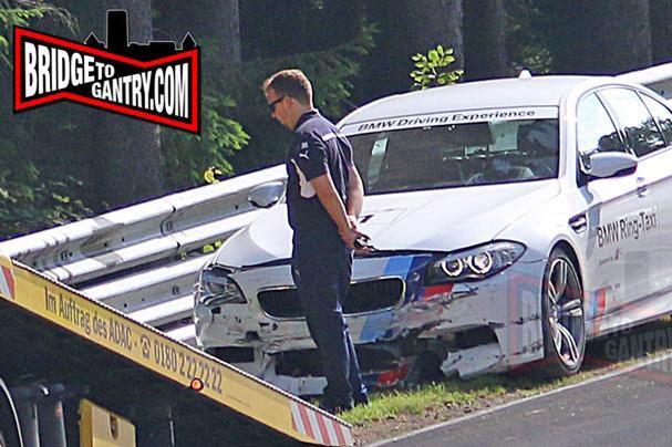 BMW M5 Ring Taxi rozbite na torze Nürburgring