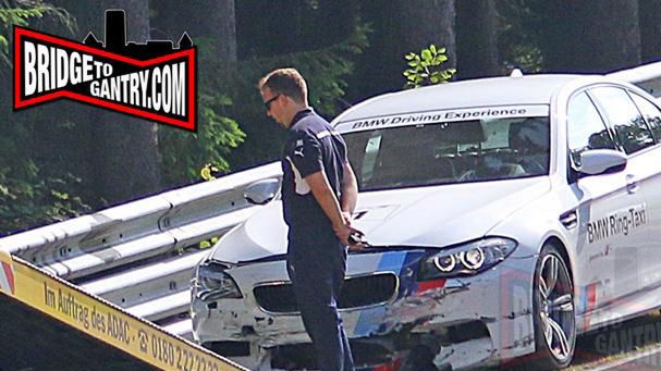 BMW M5 Ring Taxi rozbite na torze Nürburgring 1