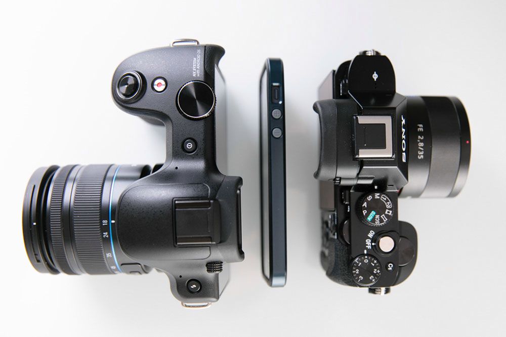 Samsung Galaxy NX, iPhone 5 oraz Sony A7