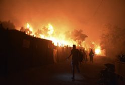 Grecja. Pożar w obozie dla uchodźców na wyspie Lesbos. Przebywa w nim 12 tys. osób