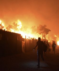 Grecja. Pożar w obozie dla uchodźców na wyspie Lesbos. Przebywa w nim 12 tys. osób