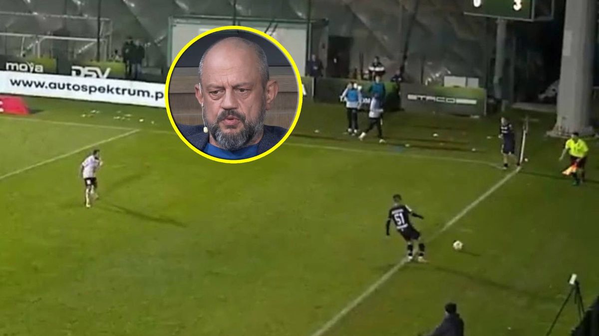 Twitter / TVP SPORT / niecodzienne wykonanie rzutu rożnego przez Juliusa Ertlthalera / Jacek Laskowski