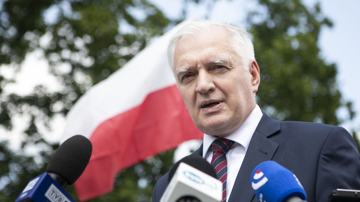 10.06.2020. Lublin. Wicepremier Jaroslaw Gowin podczas wiecu popracia dla prezydenta Andrzeja Dudy. Szydlowski,Image: 529918036, License: Rights-managed, Restrictions: , Model Release: no, Credit line: Jacek SzydÅ‚owski / Forum