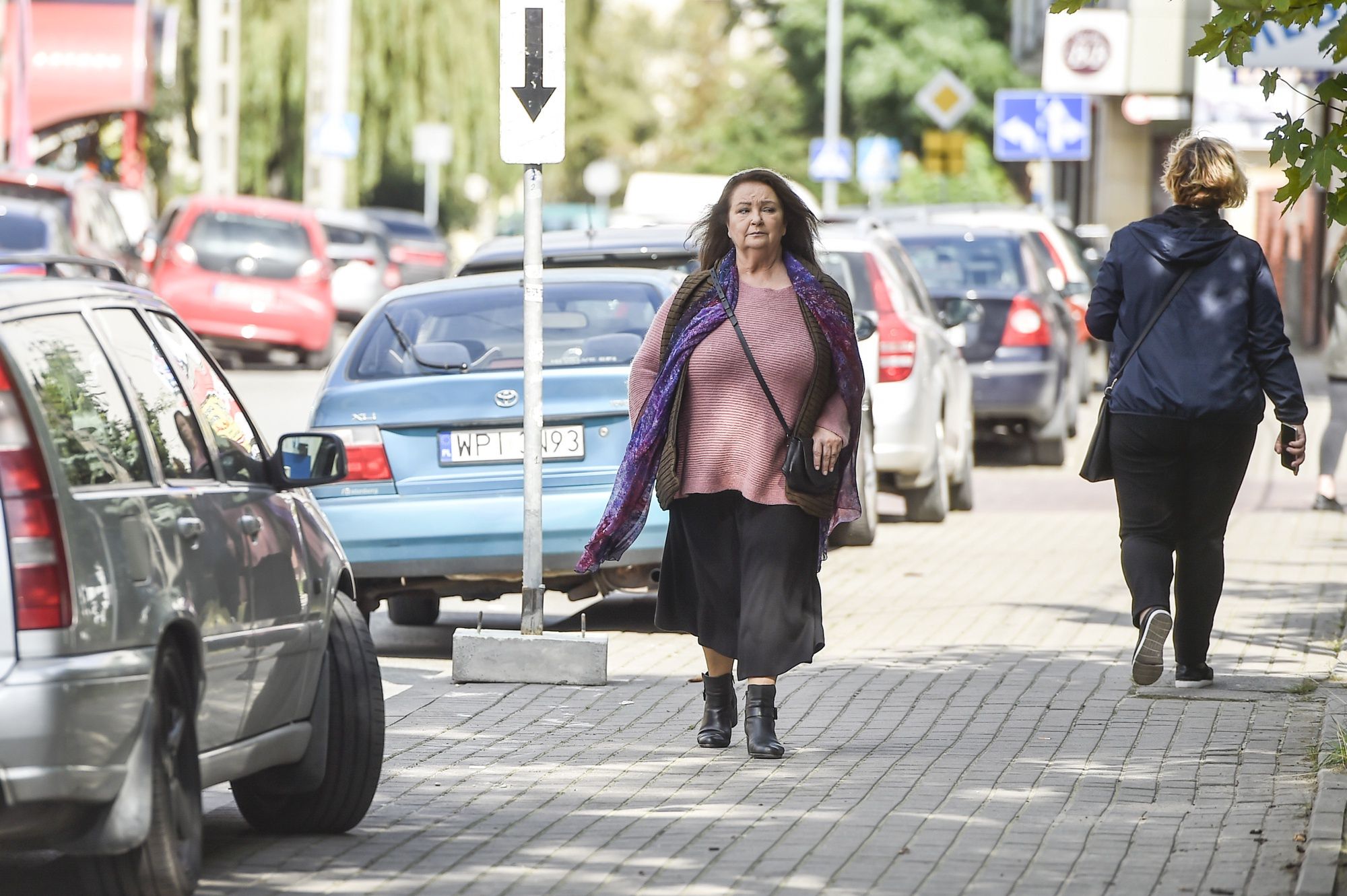 Anna Dymna na planie serialu "Nieobecni" - odc. 7