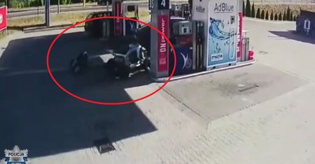 Popisywał się quadem na stacji. Jeden błąd, skutki katastrofalne. Zobacz nagranie