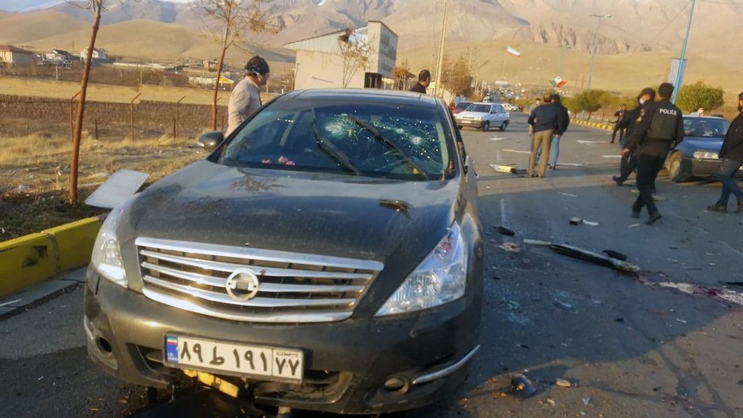 Samochó którym jechał Mohsen Fakhrizadeh