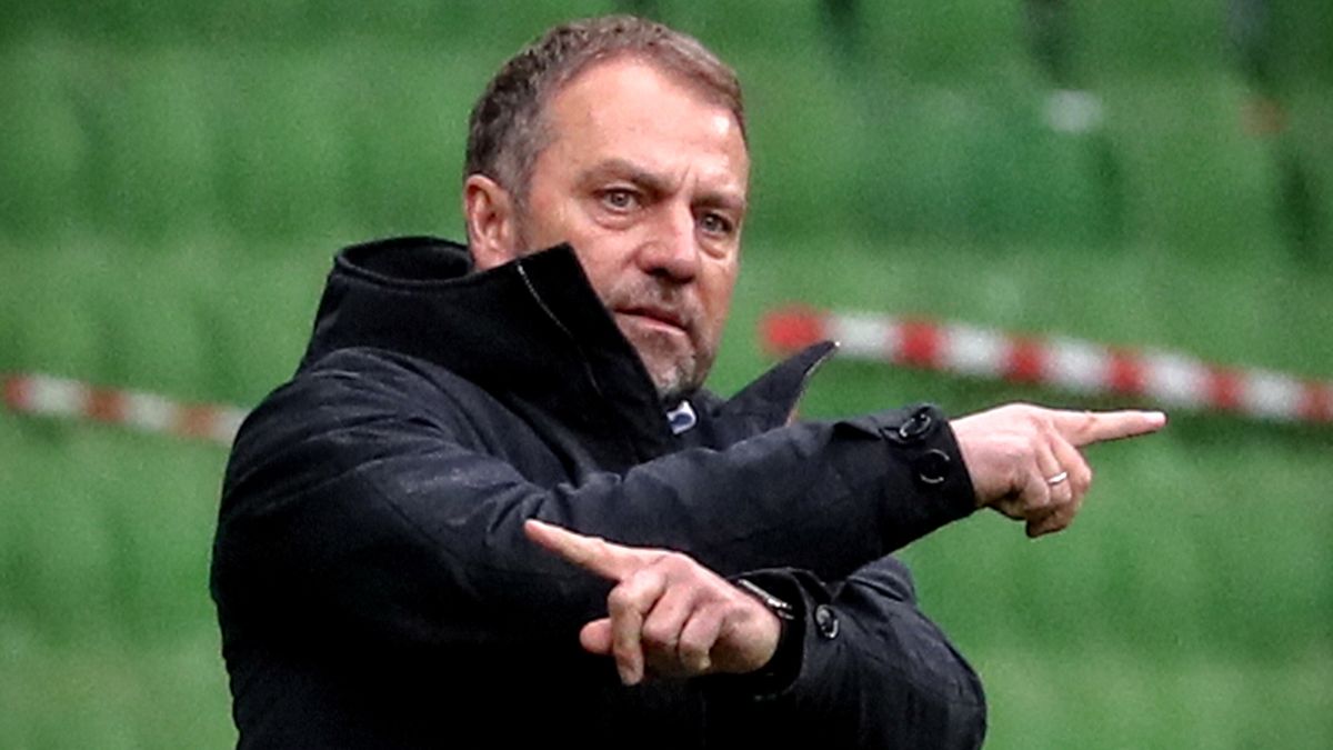 PAP/EPA / FOCKE STRANGMANN / POOL / Na zdjęciu:  Hansi Flick