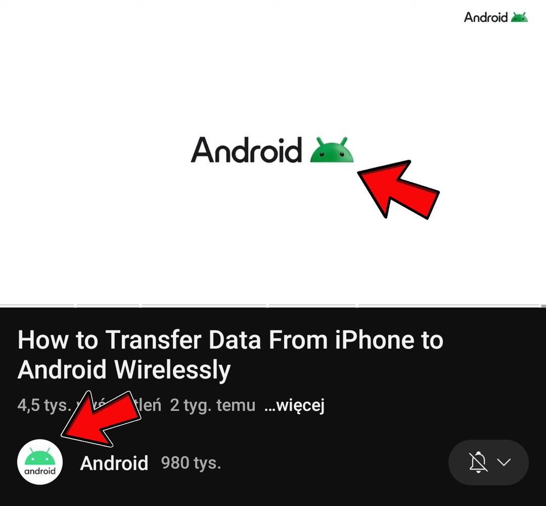 Nowe i stare logo Androida w jednym miejscu