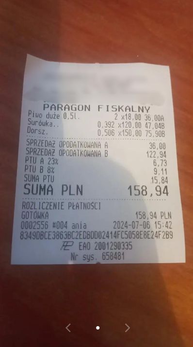 Międzyzdroje. Pokazał paragon grozy