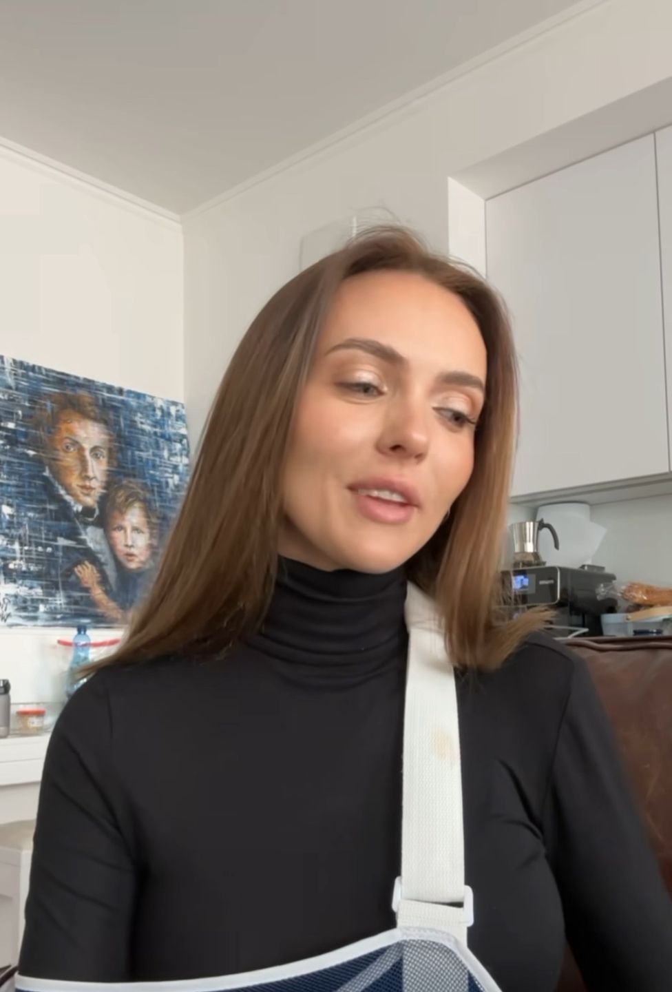Marcela Leszczak relacjonuje złamanie ręki