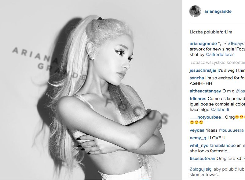 Ariana Grande została blondynką (fot. Instagram.com)