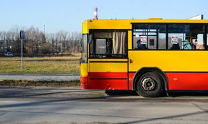 Warszawa: kierowca autobusu z telefonem w ręku. Krzyczał: "Psycholu j***y!"