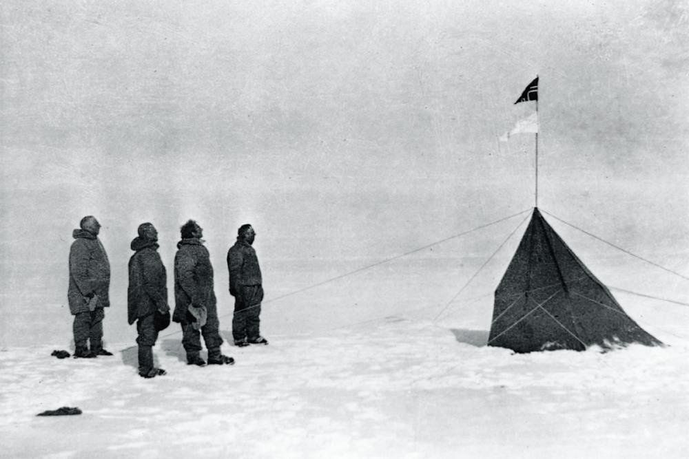 Biegun południowy, 1911. Fot. Olav Bjaaland