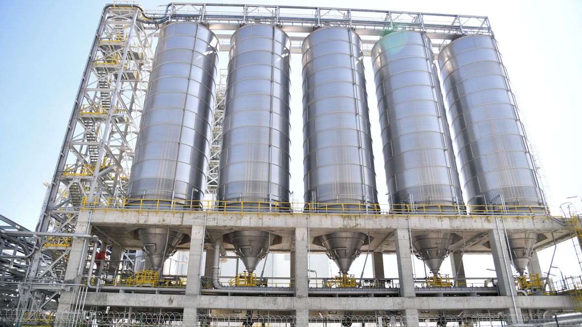 fabrykaPolice, 22.06.2023. Nowa fabryka Grupy Azoty - Polimery Police, 22 bm. w Policach. (sko) PAP/Marcin BieleckiMarcin BieleckiGrupa Azoty, produkcja, projekt, tworzyw, tworzywa sztuczne, ekonomia, fabryka, przemys�