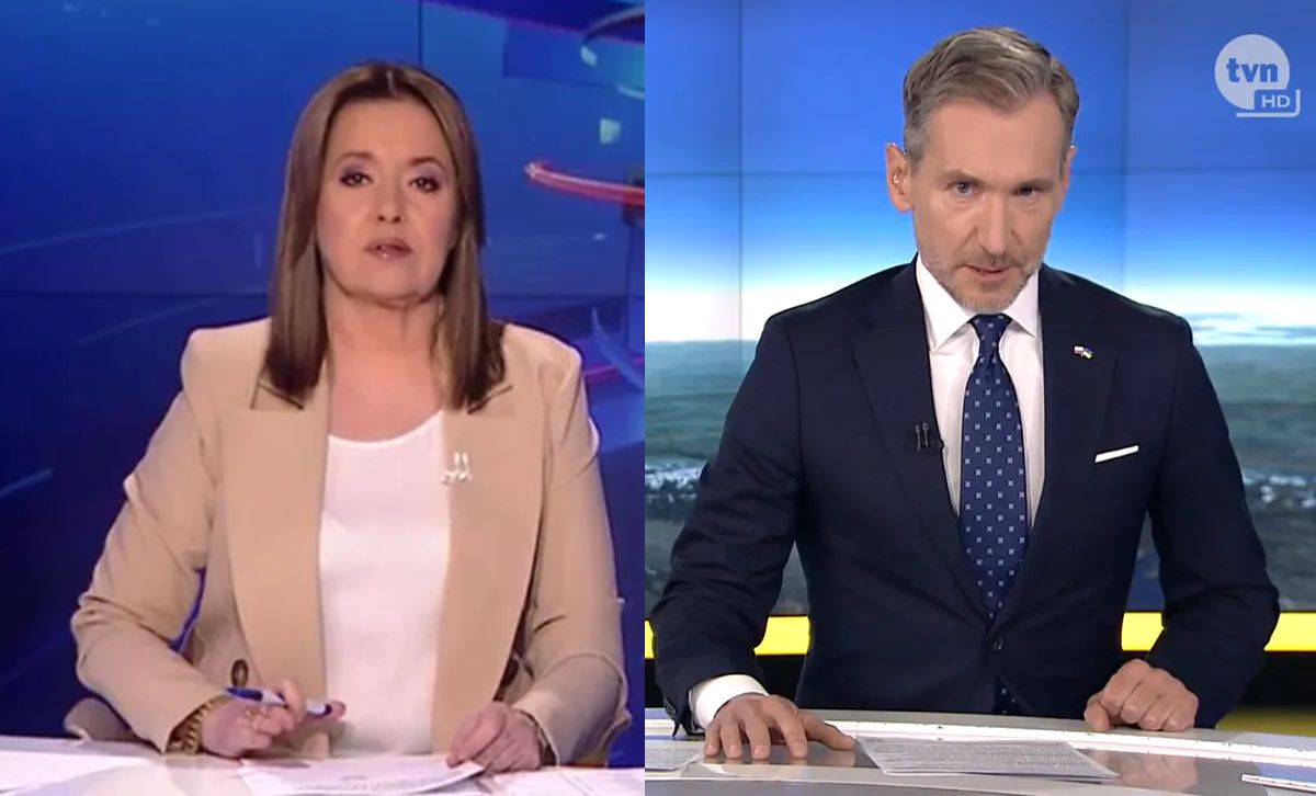 "Fakty" i "Wiadomości" często pokazują materiały konkurencji