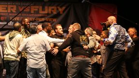 Przepychanki na ostatniej konferencji prasowej przed walką Wilder - Fury (wideo)