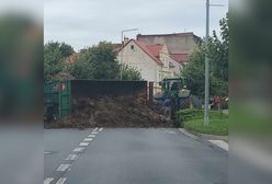 Tony obornika na ulicy. Rolnik ukarany mandatem