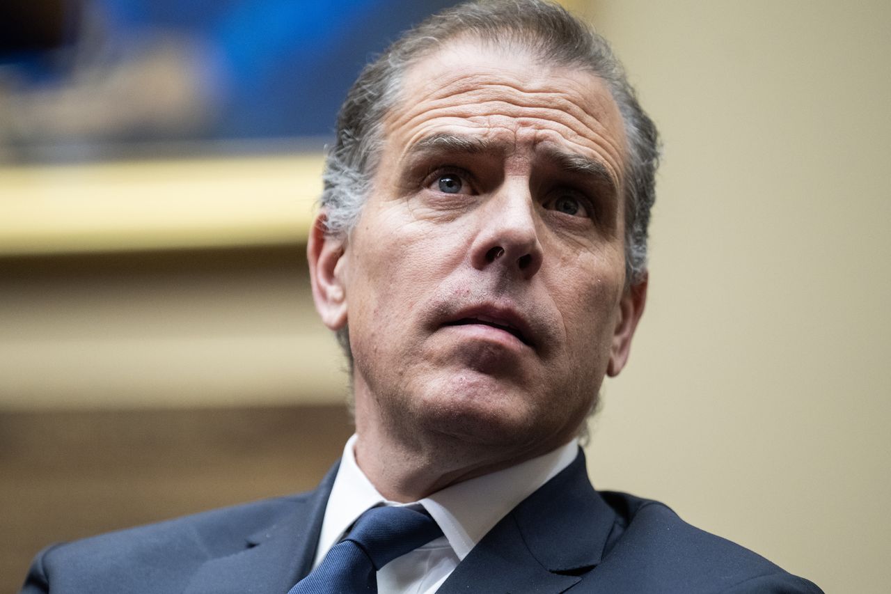 UNITED STATES - JANUARY 10: Hunter Biden attends the House Oversight and Accountability Committee markup titled "Resolution Recommending That The House Of Representatives Find Robert Hunter Biden In Contempt Of Congress," in Rayburn Building on Wednesday, January 10, 2024. Biden sat in the audience for about 20 minutes. (Tom Williams/CQ-Roll Call, Inc via Getty Images)