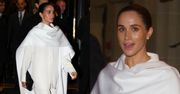 Meghan Markle cała na biało debiutuje na Paris Fashion Week podczas pokazu Balenciagi