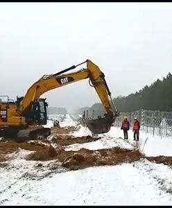 Budowa zapory na granicy z Białorusią rozpoczęta. Nagranie od Straży Granicznej
