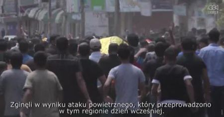 Pogrzeb dziewięciu ofiar w Khan Younis