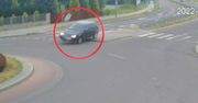 "Parkowanie" na rondzie. Nagranie kierowcy z Łukowa wprawia w osłupienie