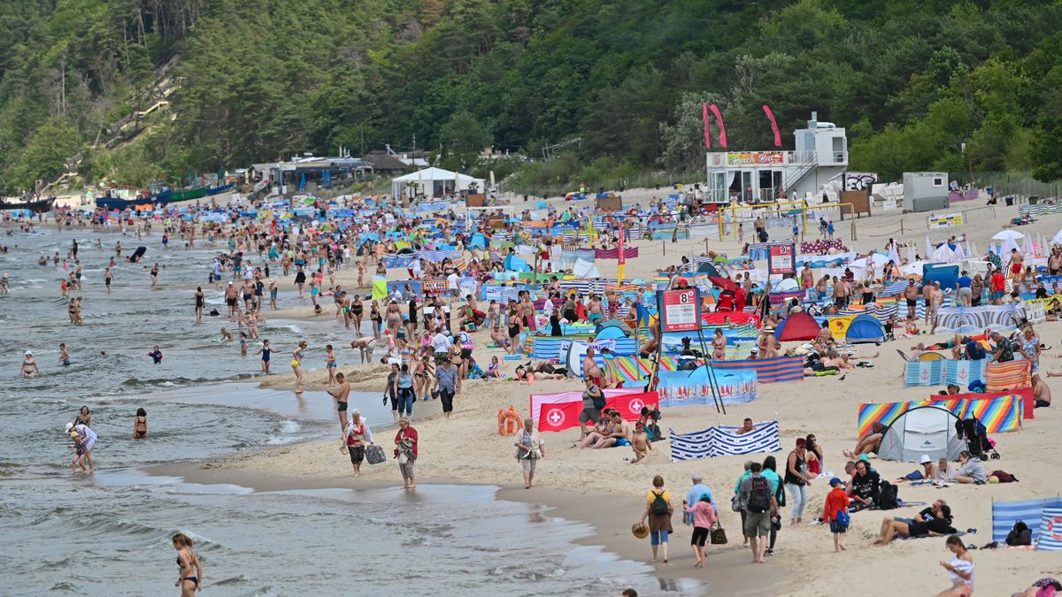 Plaża w Międzyzdrojach
