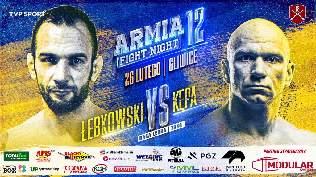 Zdjęcie okładkowe artykułu: Materiały prasowe /  / Kamil Łebkowski (18-11) wystąpi na dwunastej edycji gali Armia Fight Night! Podzieli plac boju z zawodnikiem z Mysłowic – Adrianem Kępą (8-7) w Arenie Gliwice!