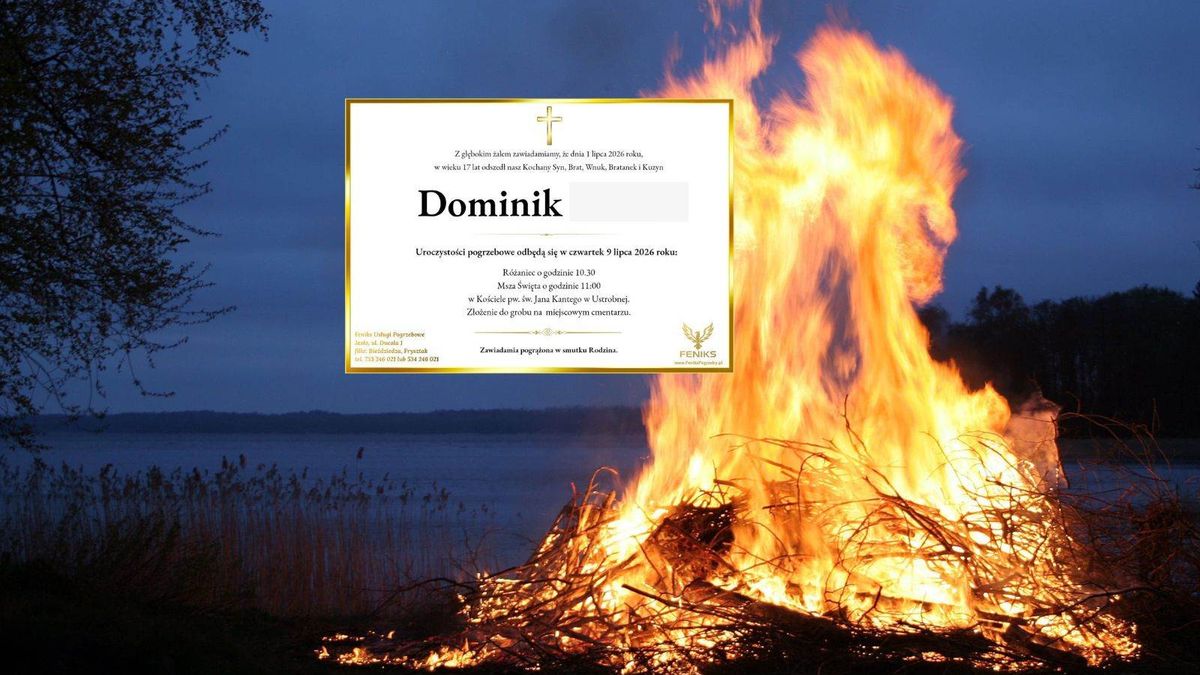 Dominik zginął tragiczną śmiercią