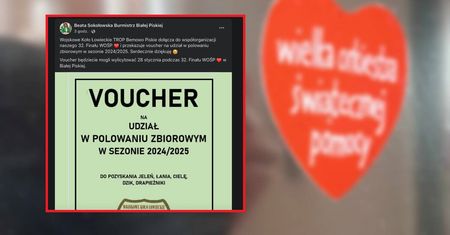 Polowanie na licytacji WOŚP? Urzędnicy się tłumaczą. "Ludzka pomyłka"