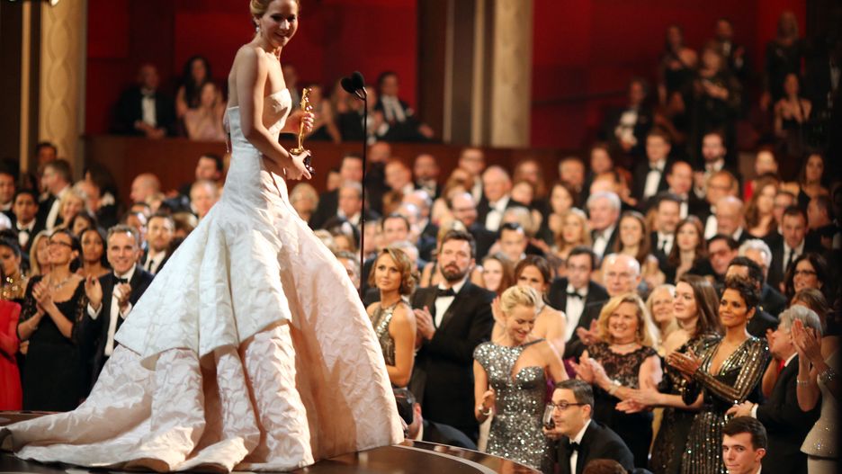 Gala wręczenia Oscarów w 2013 r., gdy za najlepszą aktorkę uznano Jennifer Lawrence.