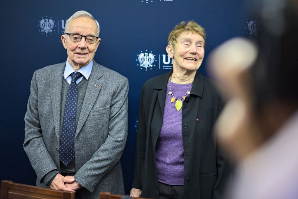 Lublin, 2017 r. Wizyta wnuków Marii Skłodowskiej-Curie na uczelni