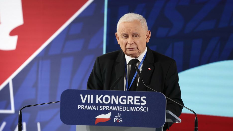 Jarosław Kaczyński na Kongresie PiS w Przysusze
