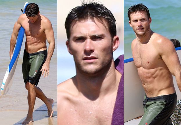 30-letni Scott Eastwood z deską surfingową (ZDJĘCIA)