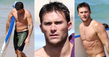 30-letni Scott Eastwood z deską surfingową (ZDJĘCIA)
