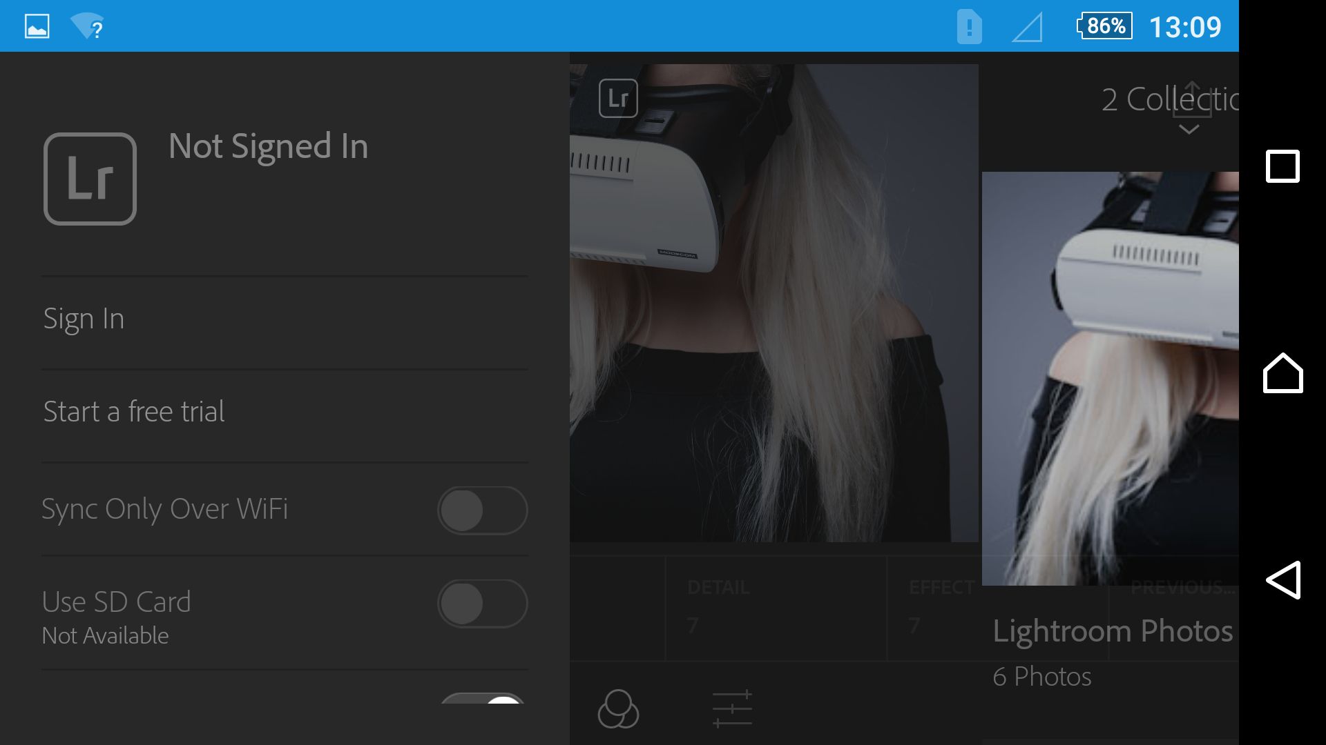 Adobe Lightroom Mobile 1.4 za darmo na Androidzie 5