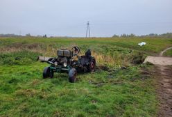 Tragiczny wypadek. Ciągnik wpadł do rzeki i przygniótł kierowcę
