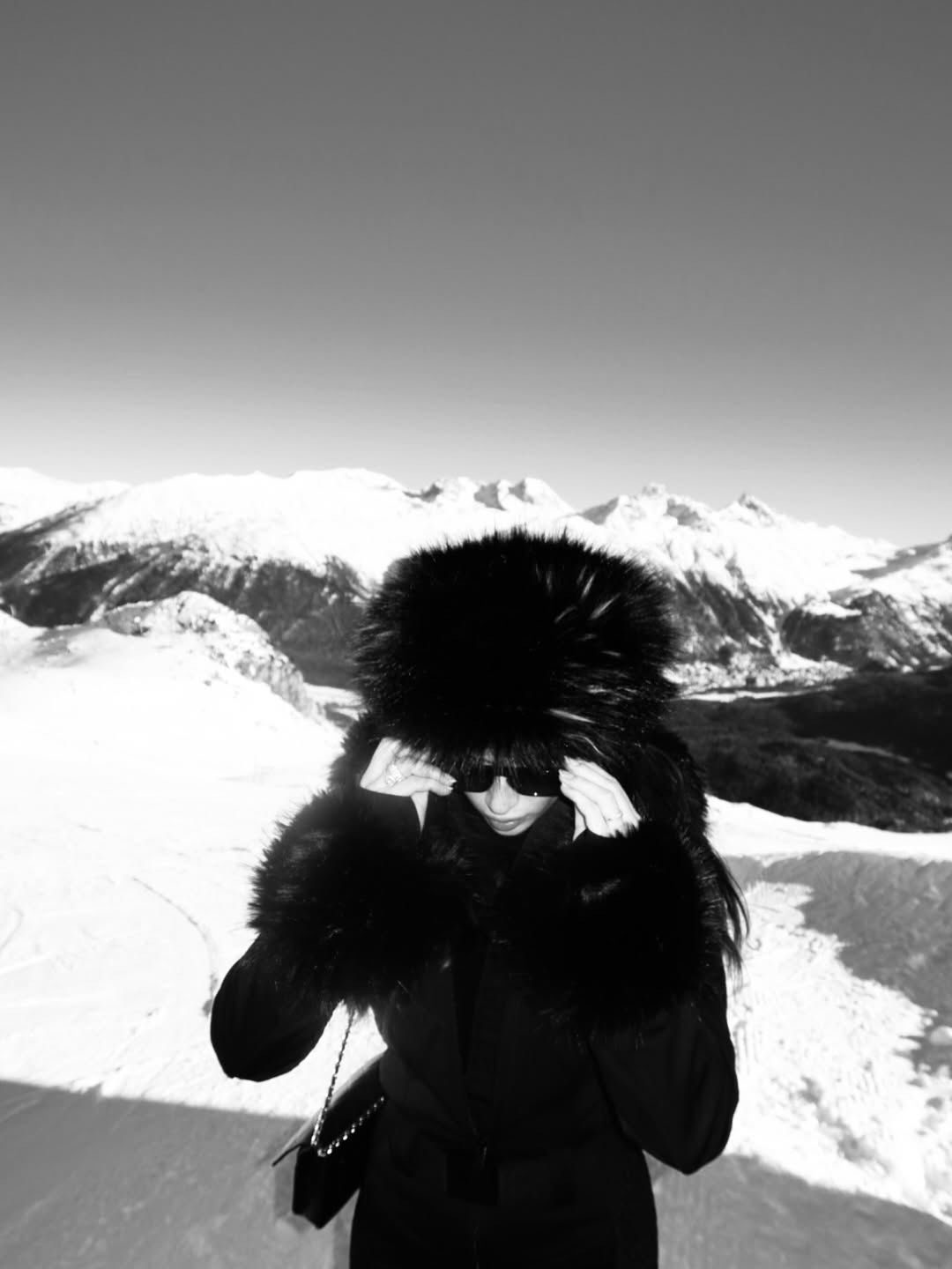 Roksana Węgiel w St. Moritz w Szwajcarii