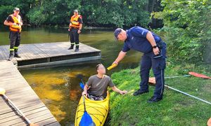 Akcja policji w woj. kujawsko-pomorskim. Sprawdzali trzeźwość kajakarzy