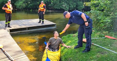 Akcja policji w woj. kujawsko-pomorskim. Sprawdzali trzeźwość kajakarzy