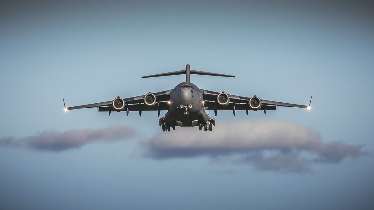 A Royal Air Force C-17 