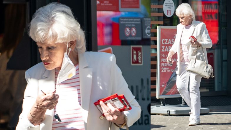 Krystyna Loska na mieście