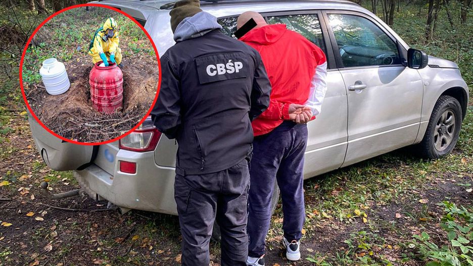 Policja odkryła w lesie składowisko narkotyków