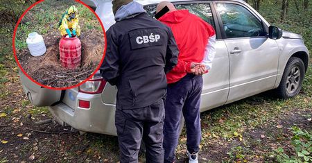 Zamiast grzybów zbierał w lesie narkotyki
