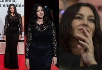 Zjawiskowa Monica Bellucci w czarnych koronkach pozuje na czerwonym dywanie we Francji (FOTO)