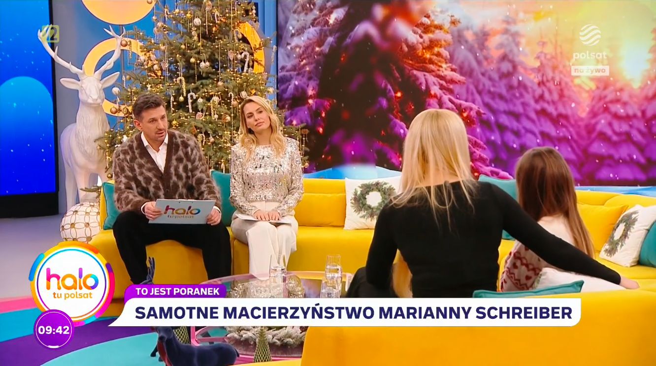 Marianna Schreiber pojawiła się z córką w "Halo tu Polsat"